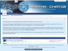Tablet Screenshot of hertha-chat.de